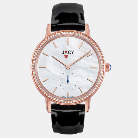<strong>The ACE</strong> <br>rose gold / black patent